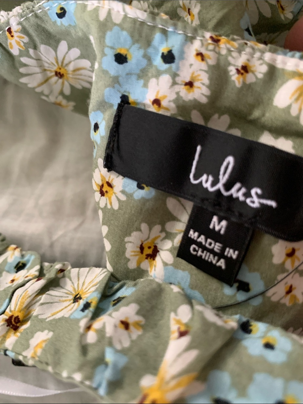 NWT Lulus Among the Meadow Sage Green Floral Print Midi Dress - Picture 14 of 16
